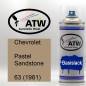 Preview: Chevrolet, Pastel Sandstone, 63 (1981): 400ml Sprühdose, von ATW Autoteile West.